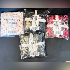 Victoria's Secret Elegant Black and Red Pajama Bundle plus size NWT